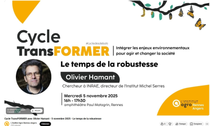 Annonce Conférence d'Olivier HAMANT